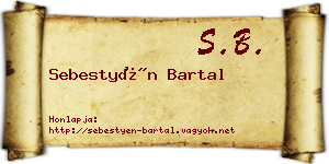 Sebestyén Bartal névjegykártya